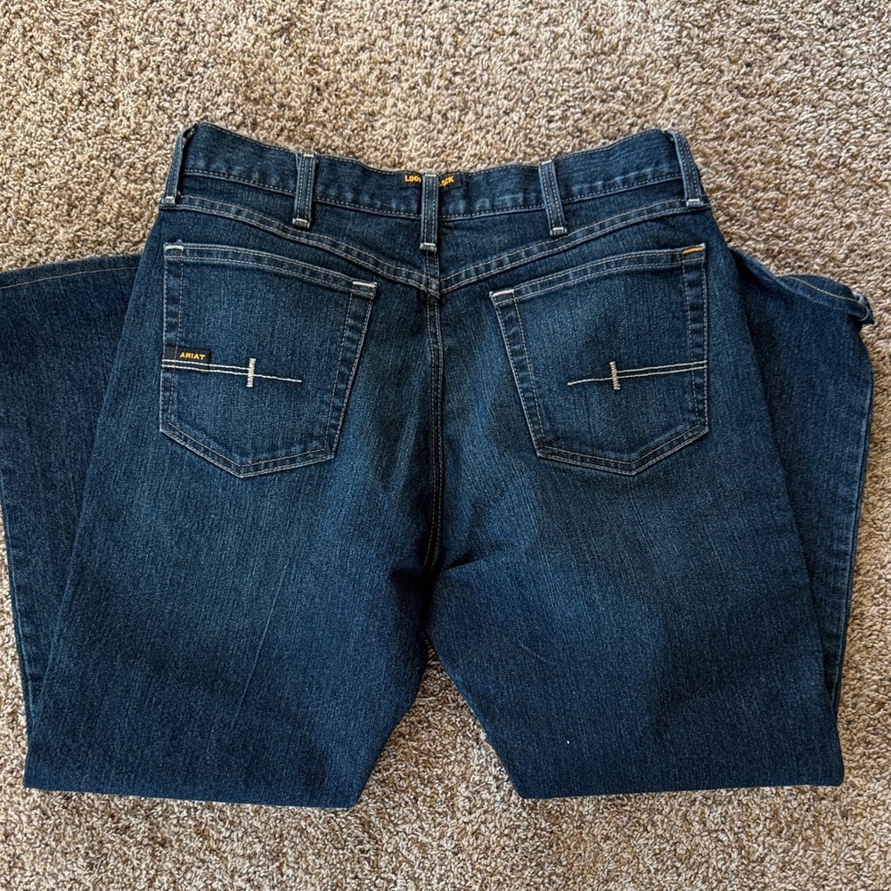 Ariat Men's Dark Blue Relaxed Straight Jeans